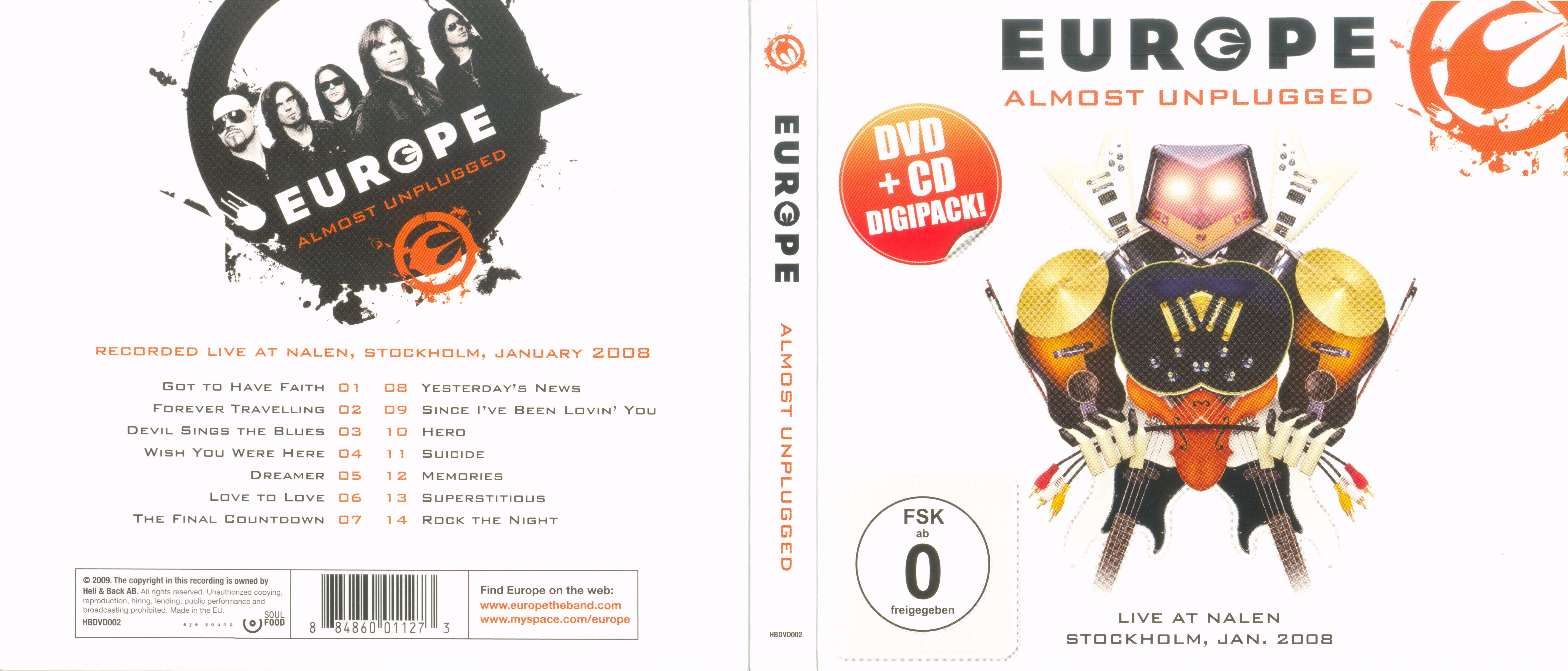 Europe  Almost Unplugged : Front + Back